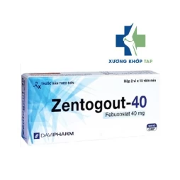 Zentogout-40 - Thuốc điều trị bệnh gout của Davipharma